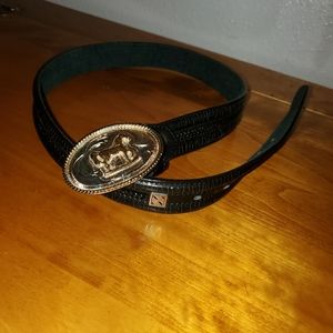 JG Western Black Vintage Belt Size Small
